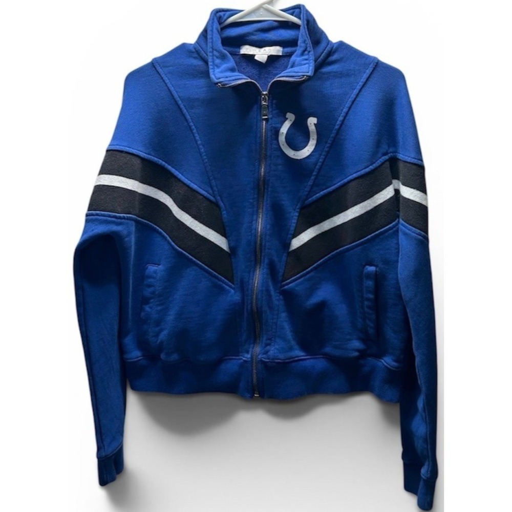 Indianapolis Colts Women's Small Blue Full Zip Jacket NFL Team Apparel